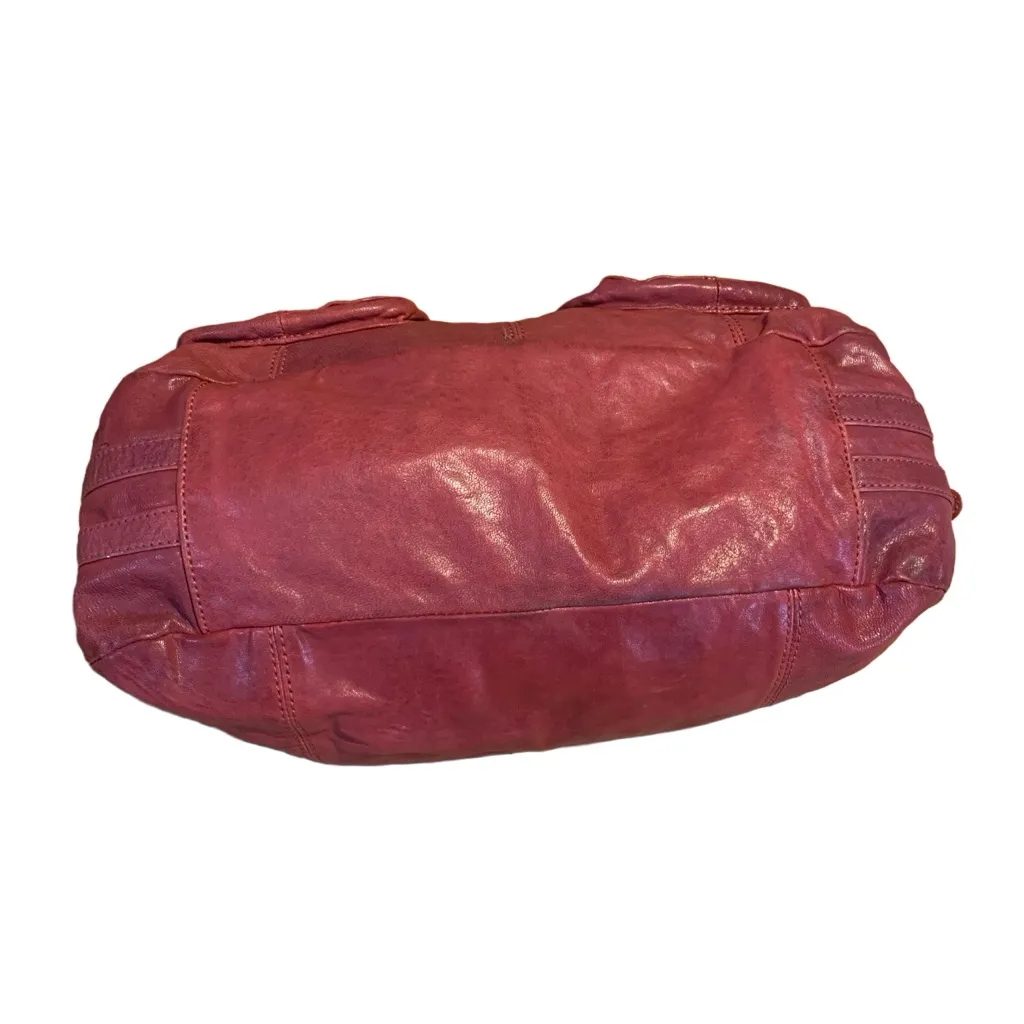 MARC NEW YORK ANDREW MARC RED DISTRESSED LEATHER SHOULDER BAG - Image 6