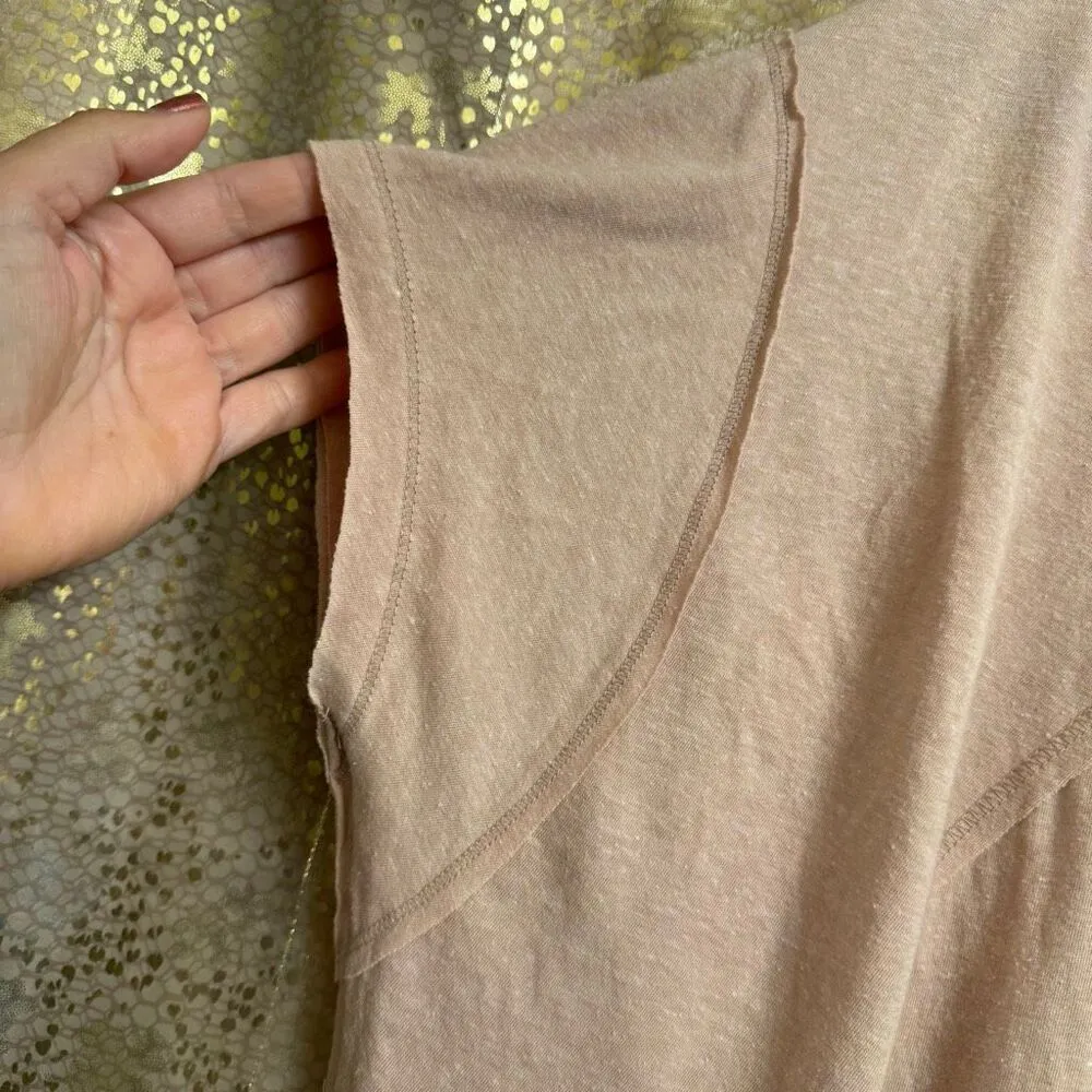 Free People Movement Tan City Vibes Side Pocket Oversized Tunic Top XS - Image 4