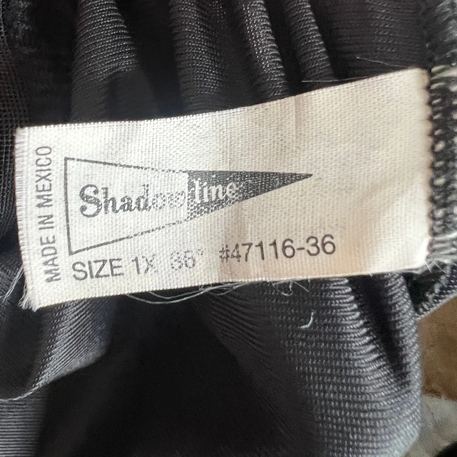 Vintage‎ Black Slip Maxi Skirt Nylon Lingerie Gothic Witchy Whimsigoth Large - Image 6