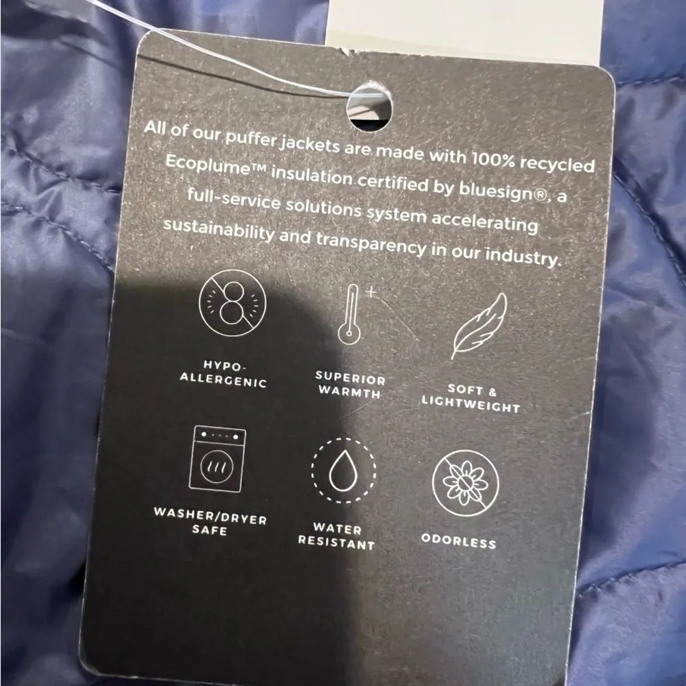 NWT Zella Longline Quilted Jacket full zip oversized women's size small - Image 14