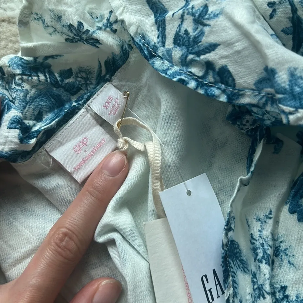 NWT loveshackfancy x gap ruffle mini dress - Image 4