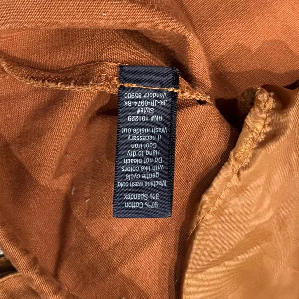 Daytrip Women’s Brown Full Zip Lightweight Hooded Utility Jacket Size XS - Image 3