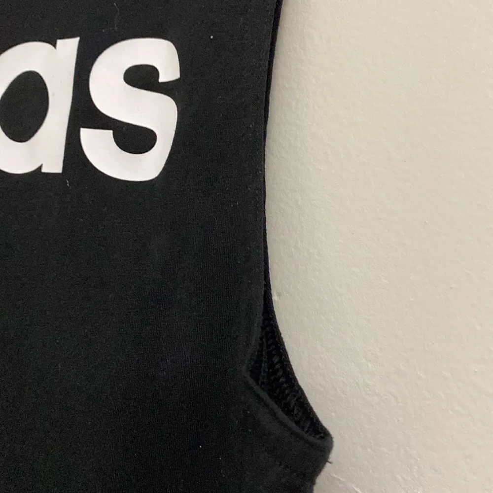 ADIDAS womens  black dash tank top size S - Image 6