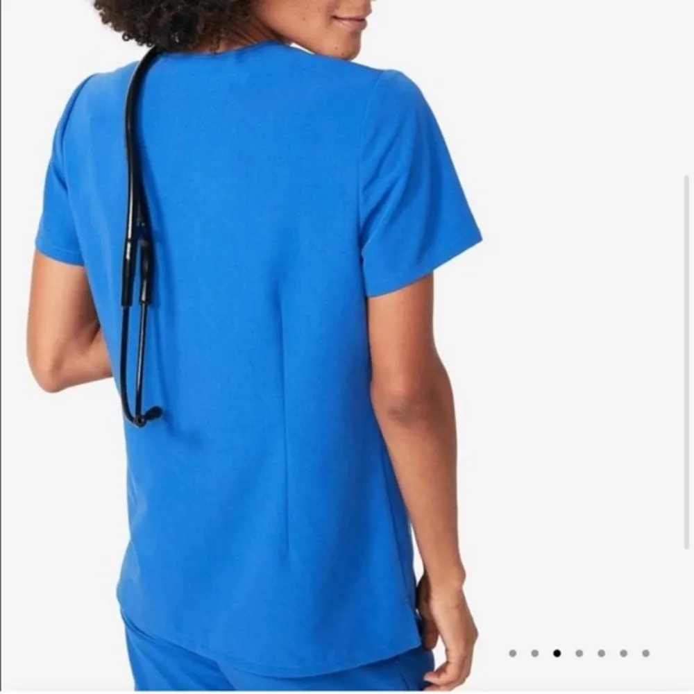 Figs V-Neck Medical Nurse Doctor Hospital Scrub Top Casma Size Small EUC #7398 - Image 3