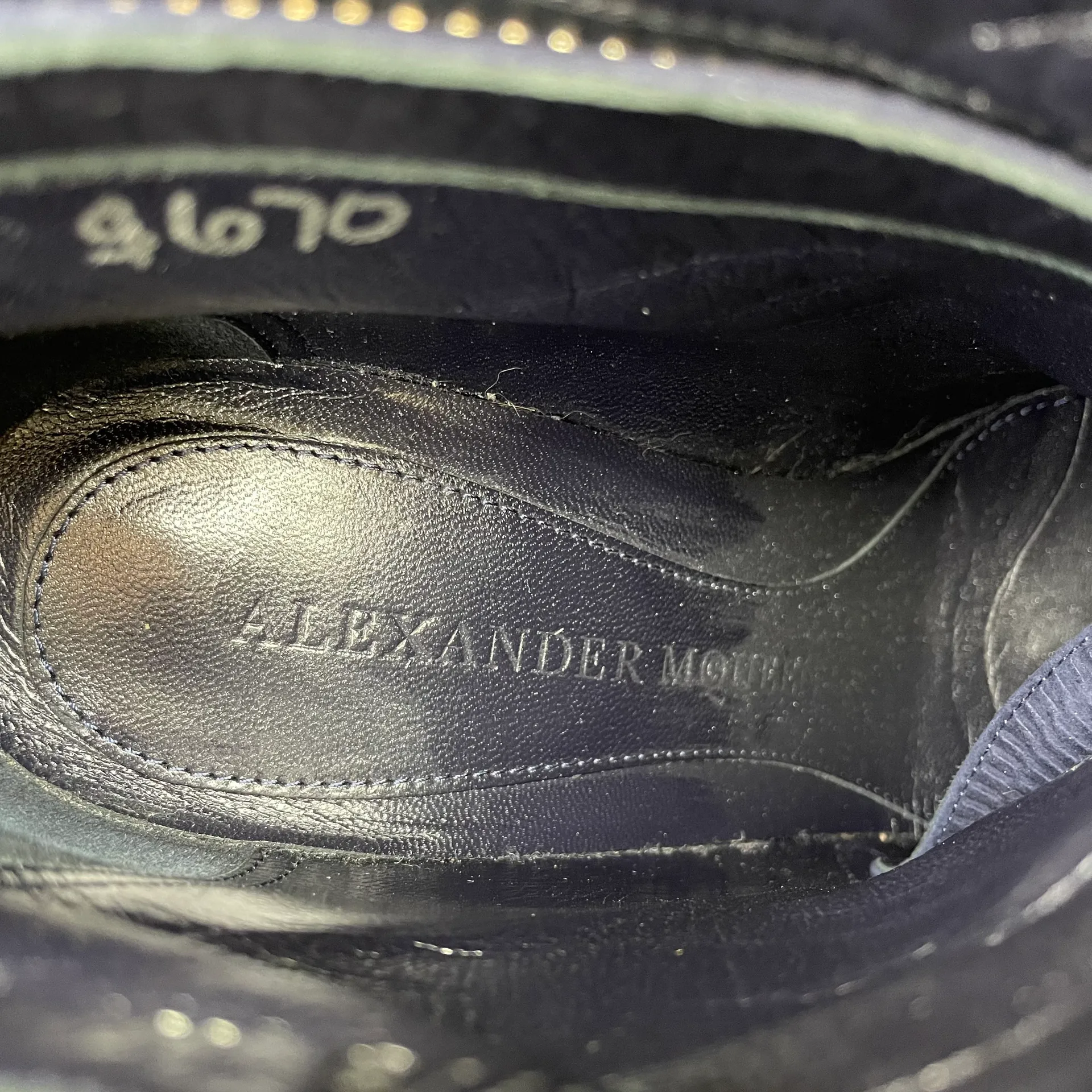 skull asymmetric zip suede wedge ankle boots booties size 37 - Image 15