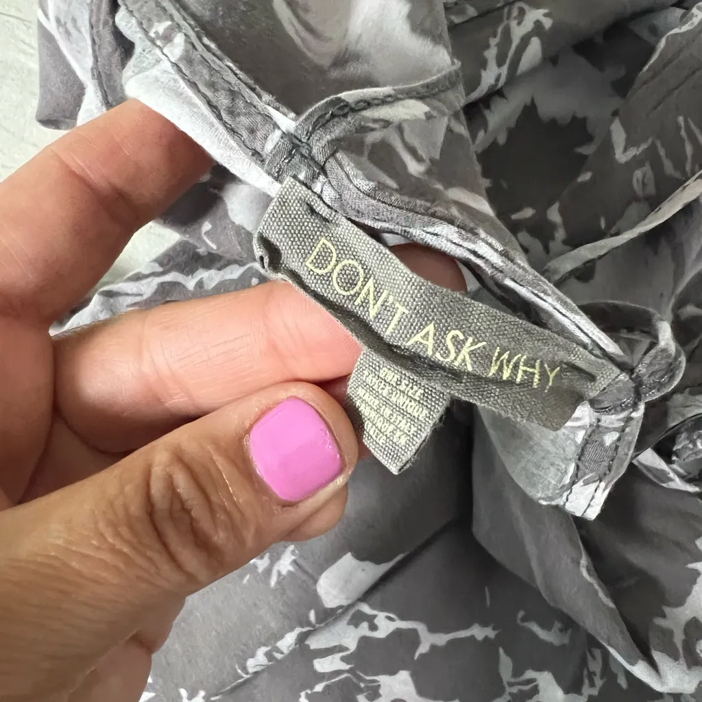 Don't Ask Why One Size Gray‎ Splatter Strapy Tank Top Black - Image 2