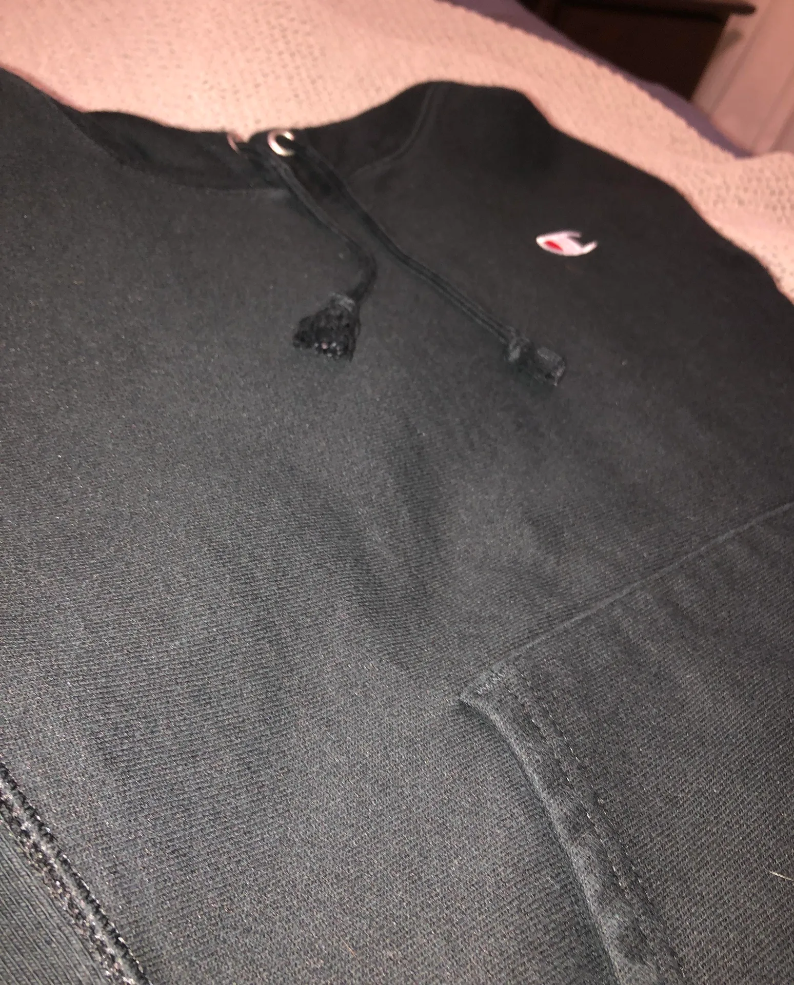 Champion Black Hoodie - Image 5