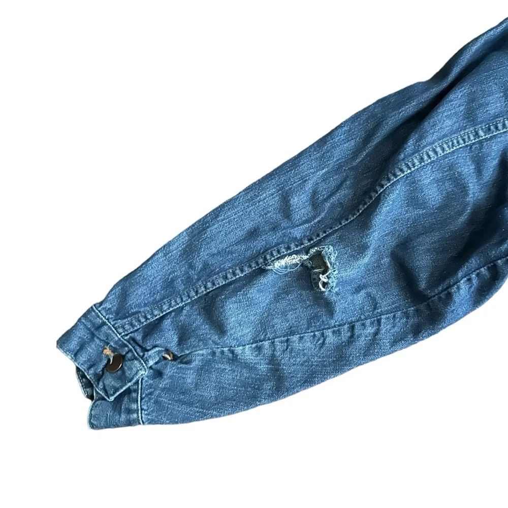 Vintage 60s 70s Maverick Blue Bell Denim Jean Jacket Unisex Size 44 - Image 5