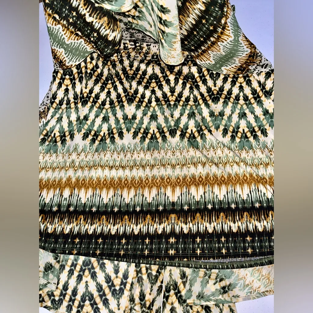 💜 Established 1962 Colorful Boho Flowy Tank Top Blouse Gold Size 2X - Image 6