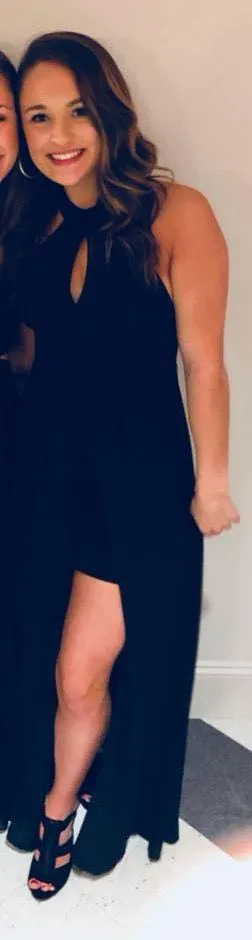 Lulus Black High Neck Dress - Image 4