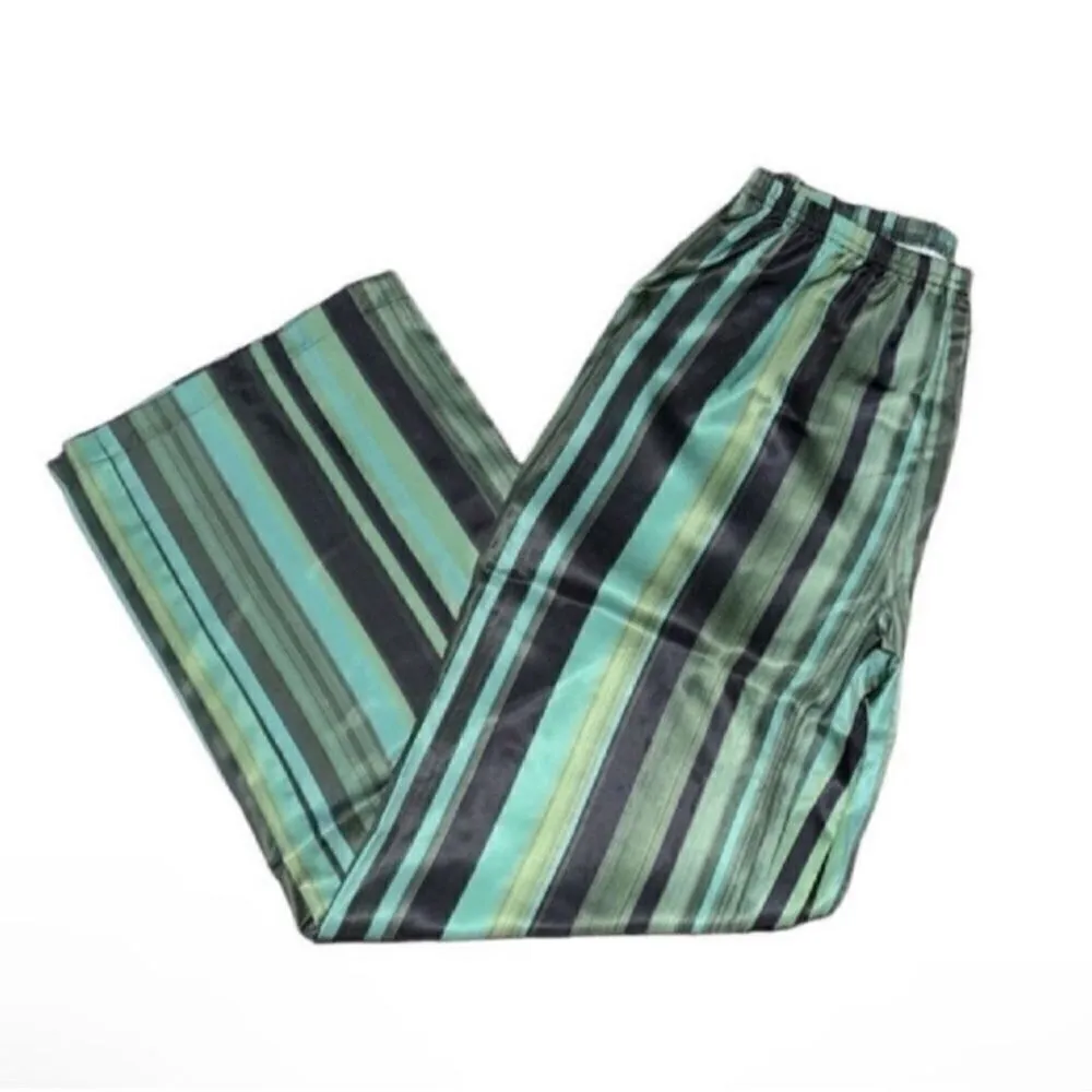 Plush Revolve Striped Green & Black Pants Vest Set(Size Small) Blue - Image 6