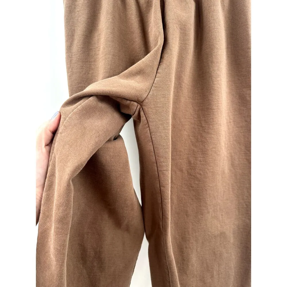 John Galt Brown Jogger Sweat Pants One Size - Image 3