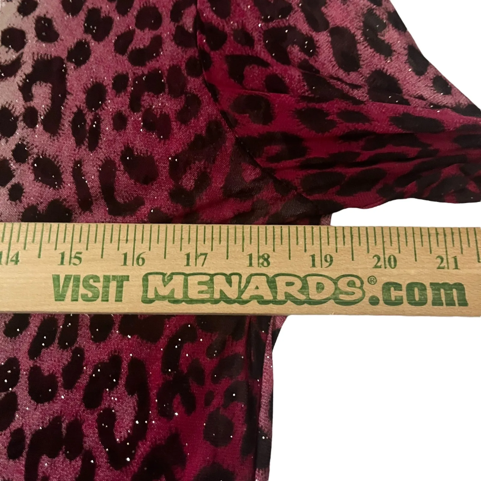 Glitterscape Leopard Print Tunic‎ Top Pink Black Sparkle Sparkly Bratz Women's M Size M - Image 5