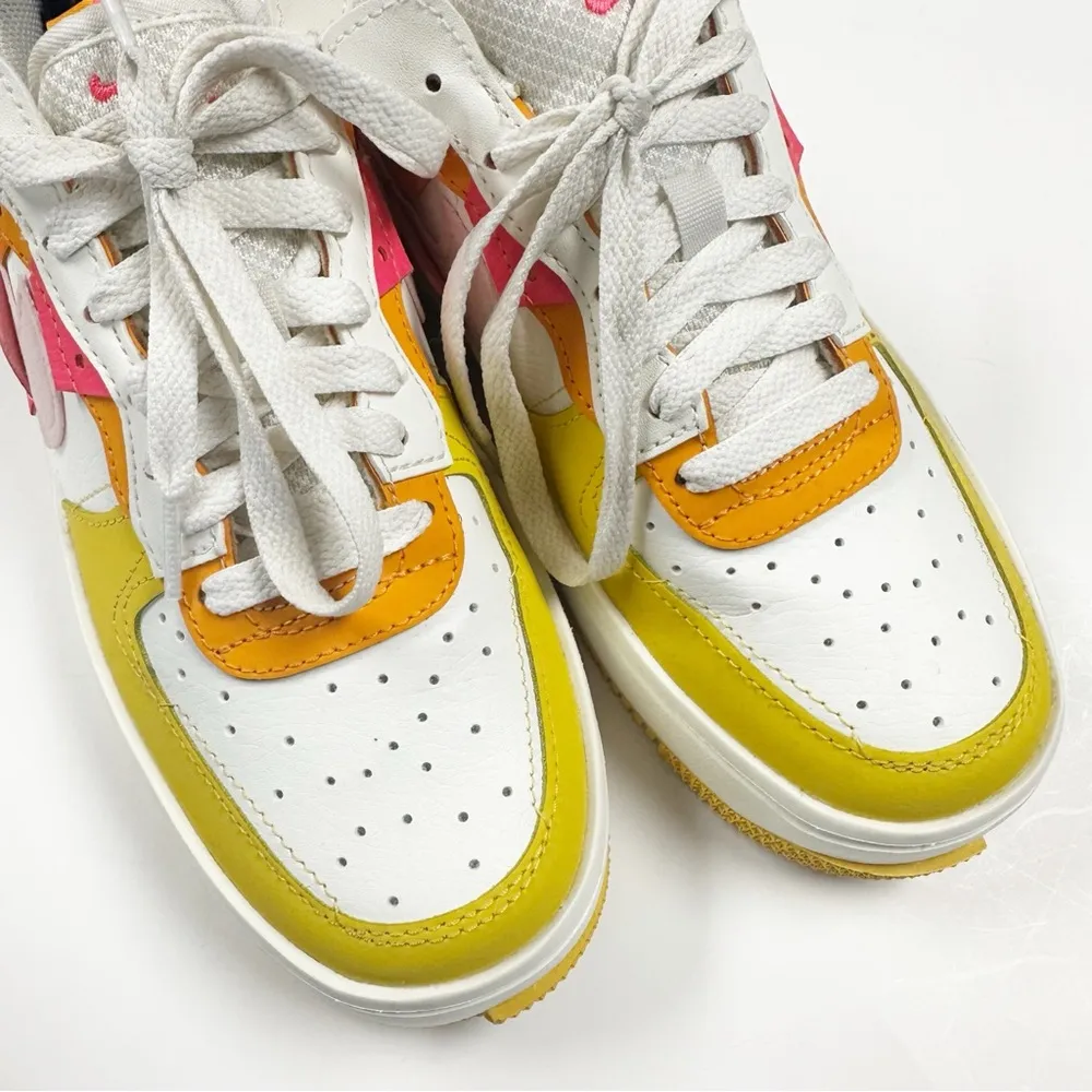 Nike  Air Force 1 Fontanka Summit White/Hyper Pink/Solar Flare Women's 7 Low Top - Image 8