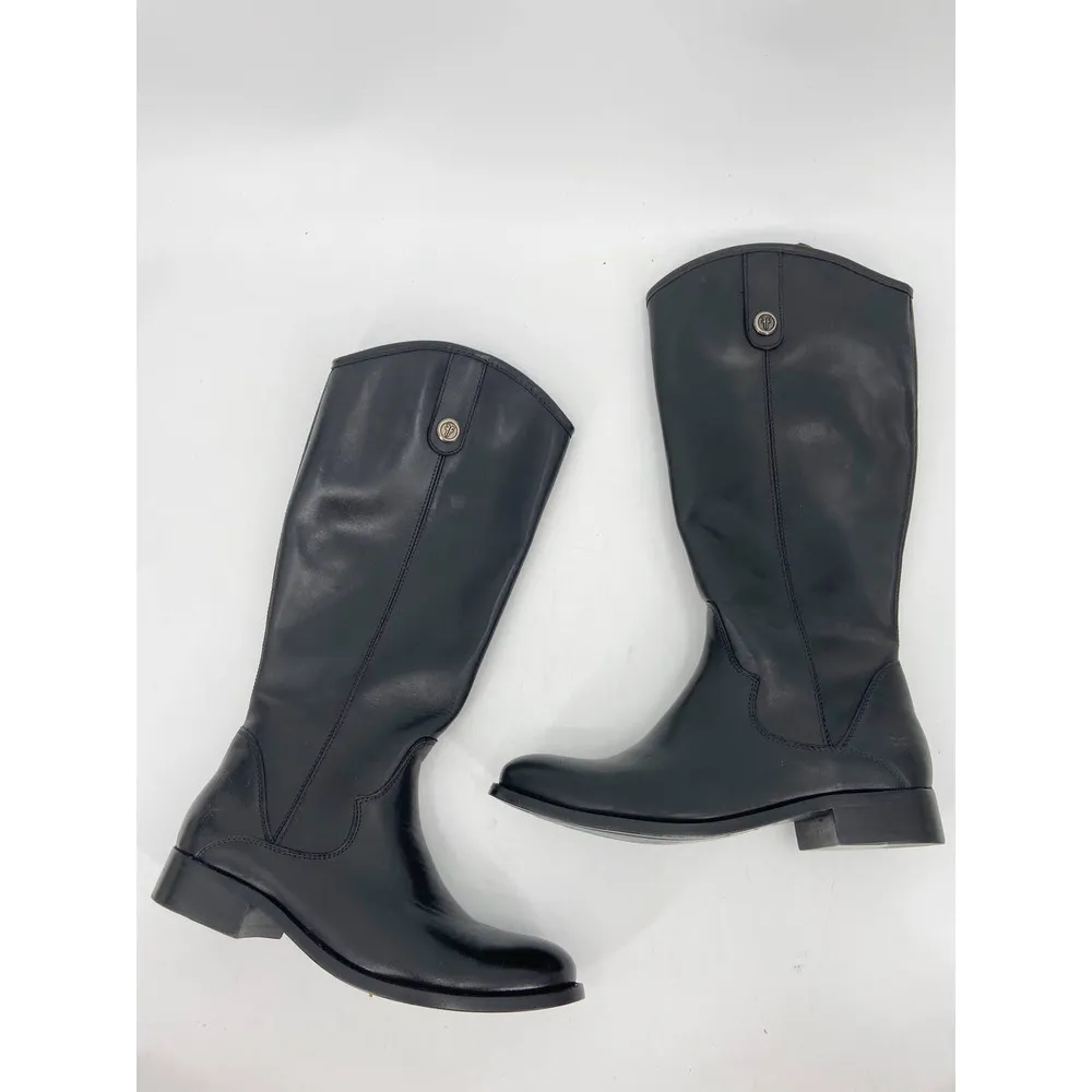 Frye  Marissa Medallion Black Leather Riding Boots 6.5 M - Image 2