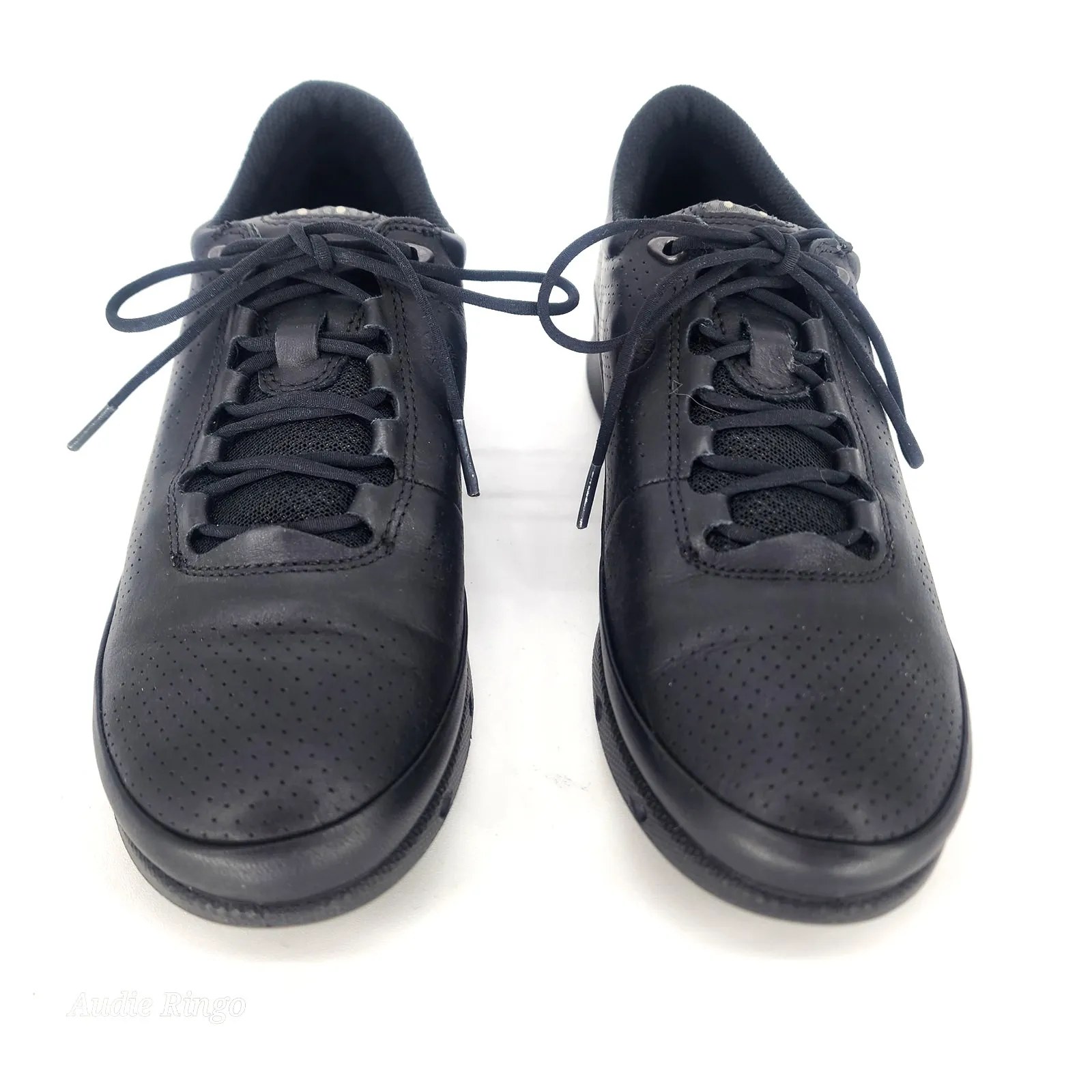 ECCO Black Leather Lace-Up Comfort Walking Shoes Women’s EU 37 US 6 - Image 13
