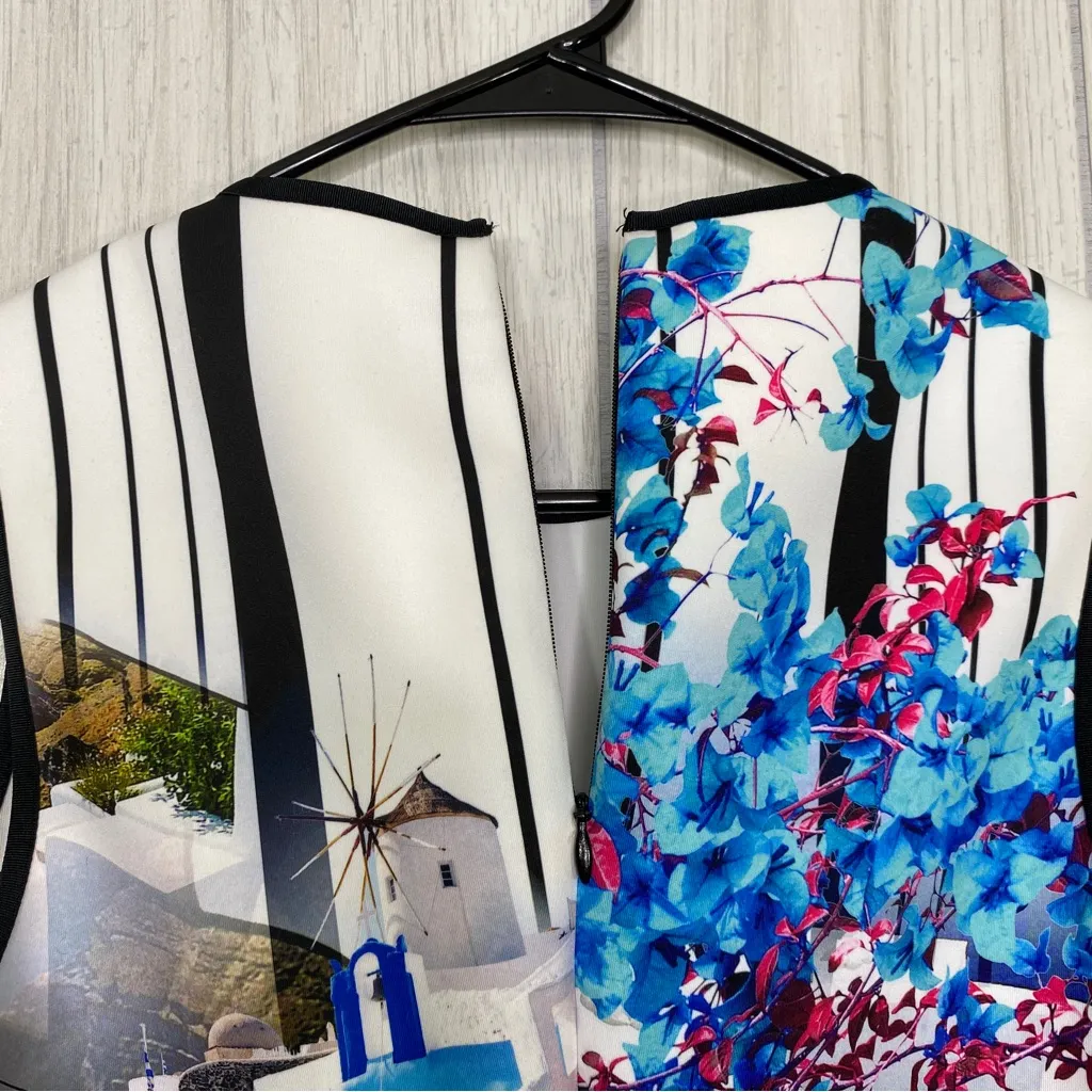 Clover Canyon Santorini Greece Neoprene Dress size S Small - Image 9