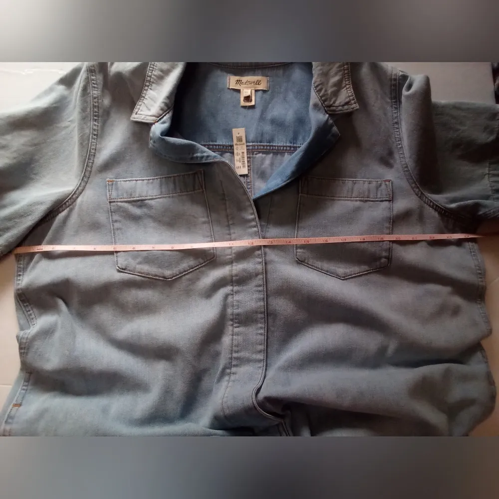 Madewell denim utility romper women's  NWT - Image 3