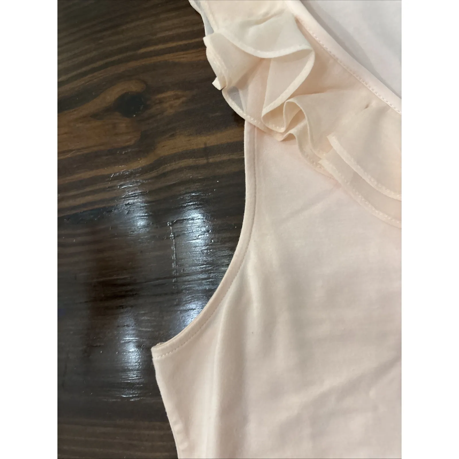 Ralph Lauren Shirt Blouse Top Womens Pink V-Neck Sleeveless Cotton Size XL - Image 5