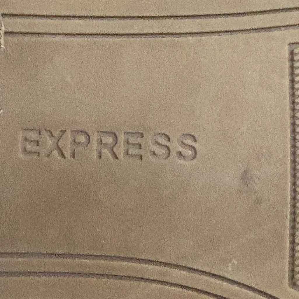 Express Gray Suede Heel Ankle Booties US 8.5 - Image 5