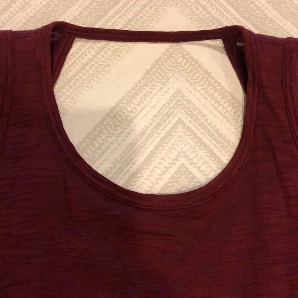 Nancy Rose Flow Halter Tank Top in Oxblood Red Size XS - Image 2