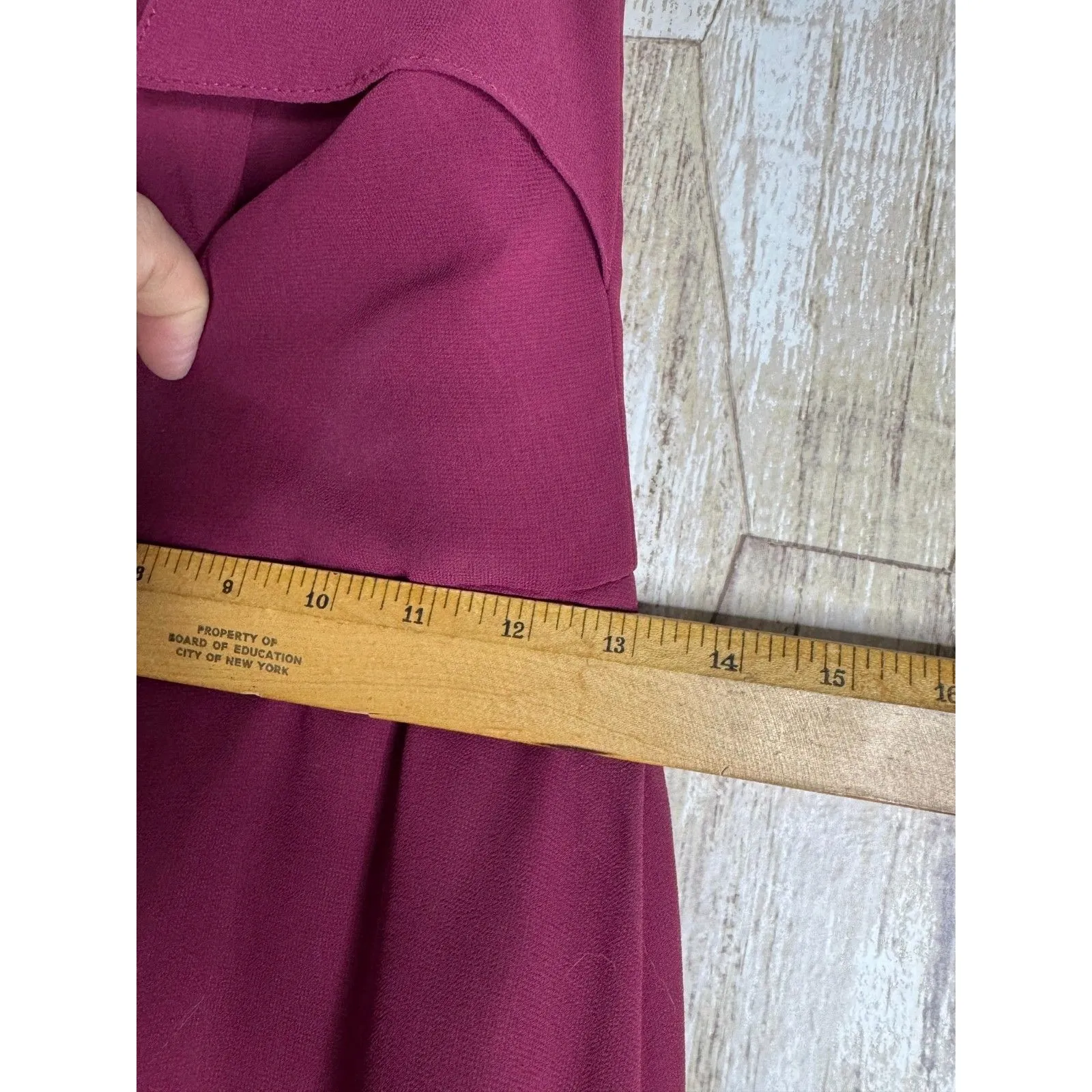 Hayley Paige Occasions Women Cocktail Dress Size 0 Maroon Formal Party Maid READ - Image 8
