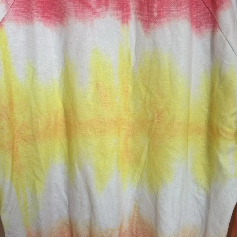 Wildfox Sorbet Tie-Dye Lightweight Pullover Crewneck Sweatshirt - Image 5