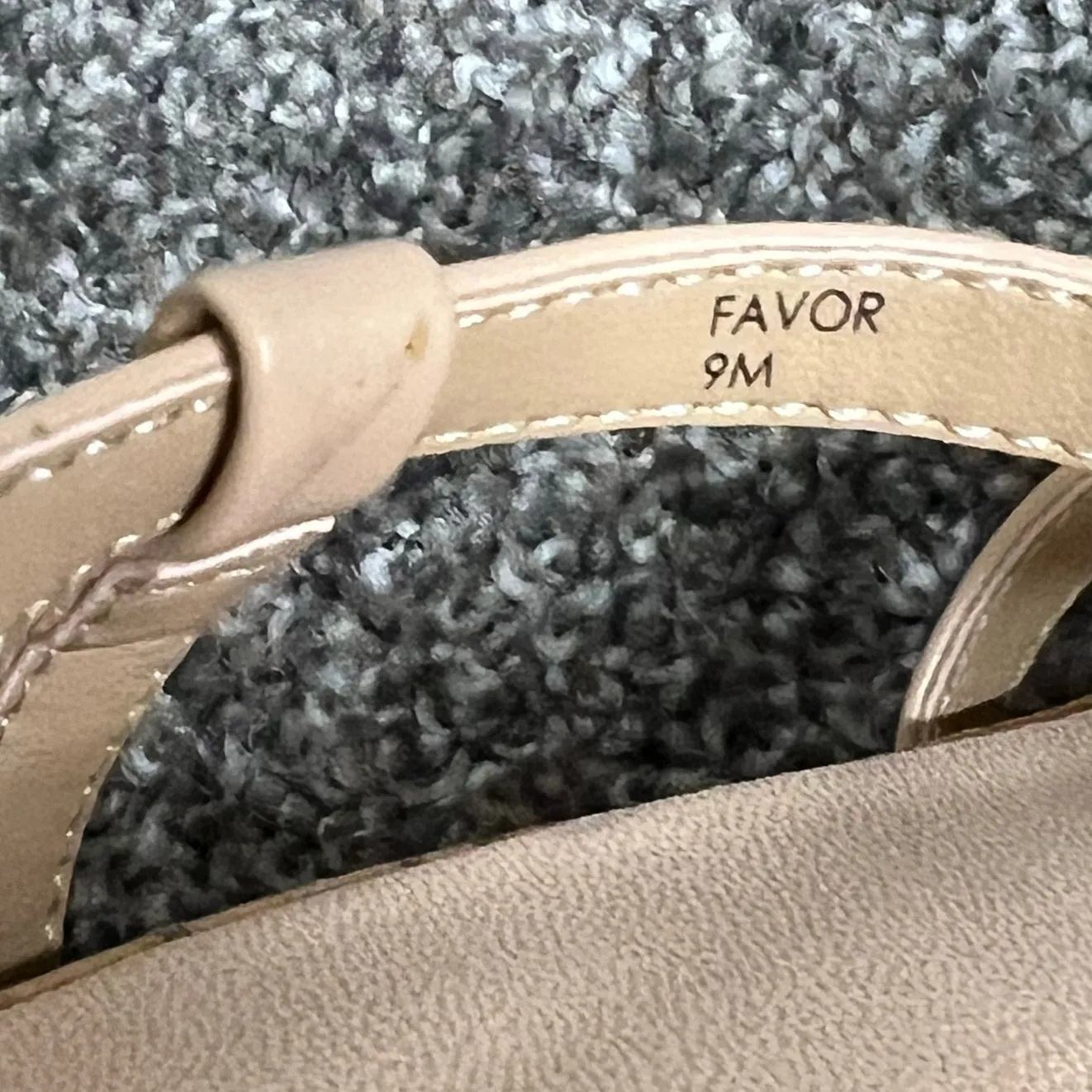 Tahari Favor Wedge Sandal Womens 9M Beige Leather Spring Flowers Strappy - Image 12