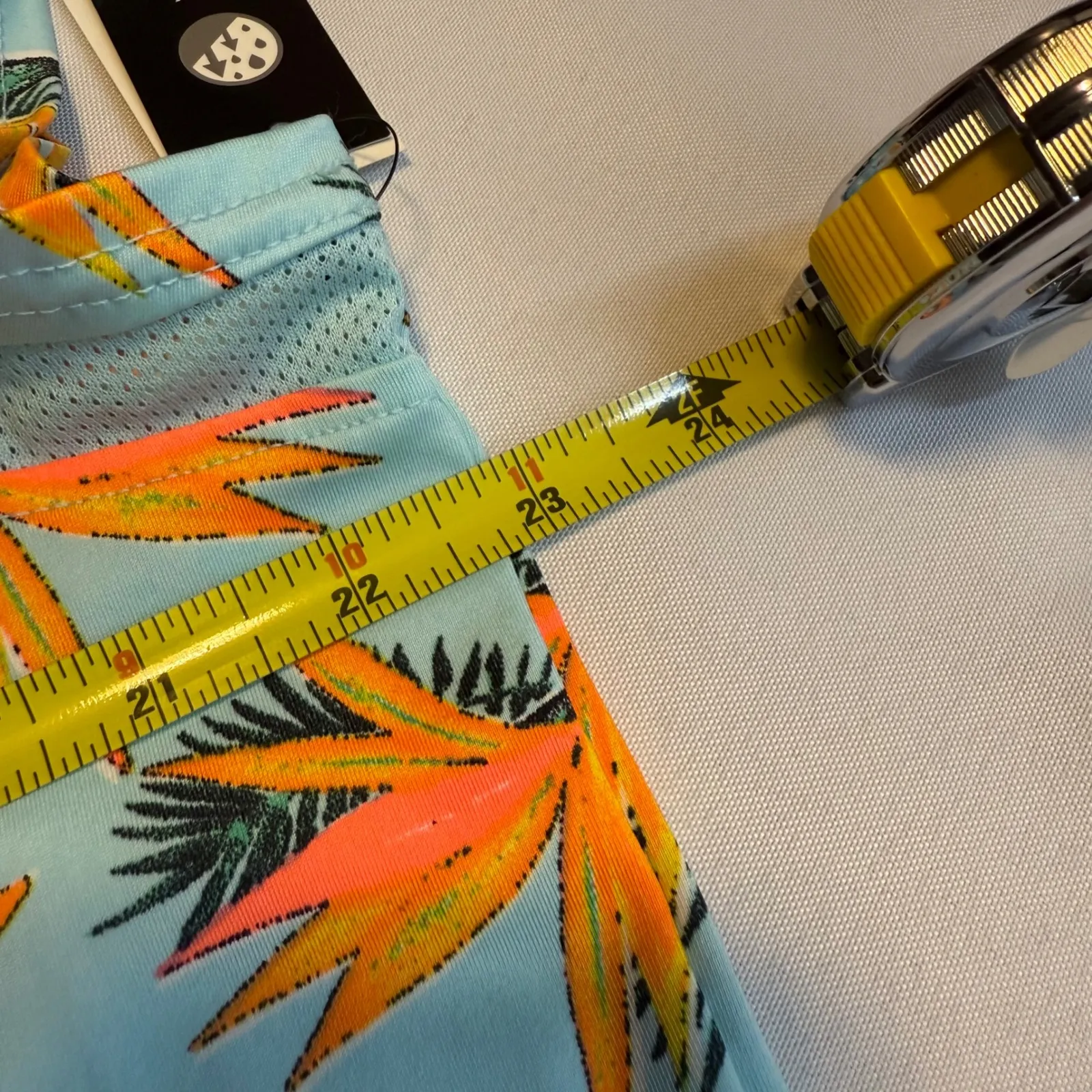 ZELOS Women XL Blue Bird‎ of Paradise Floral Print Activewear New Top Stretch # - Image 11