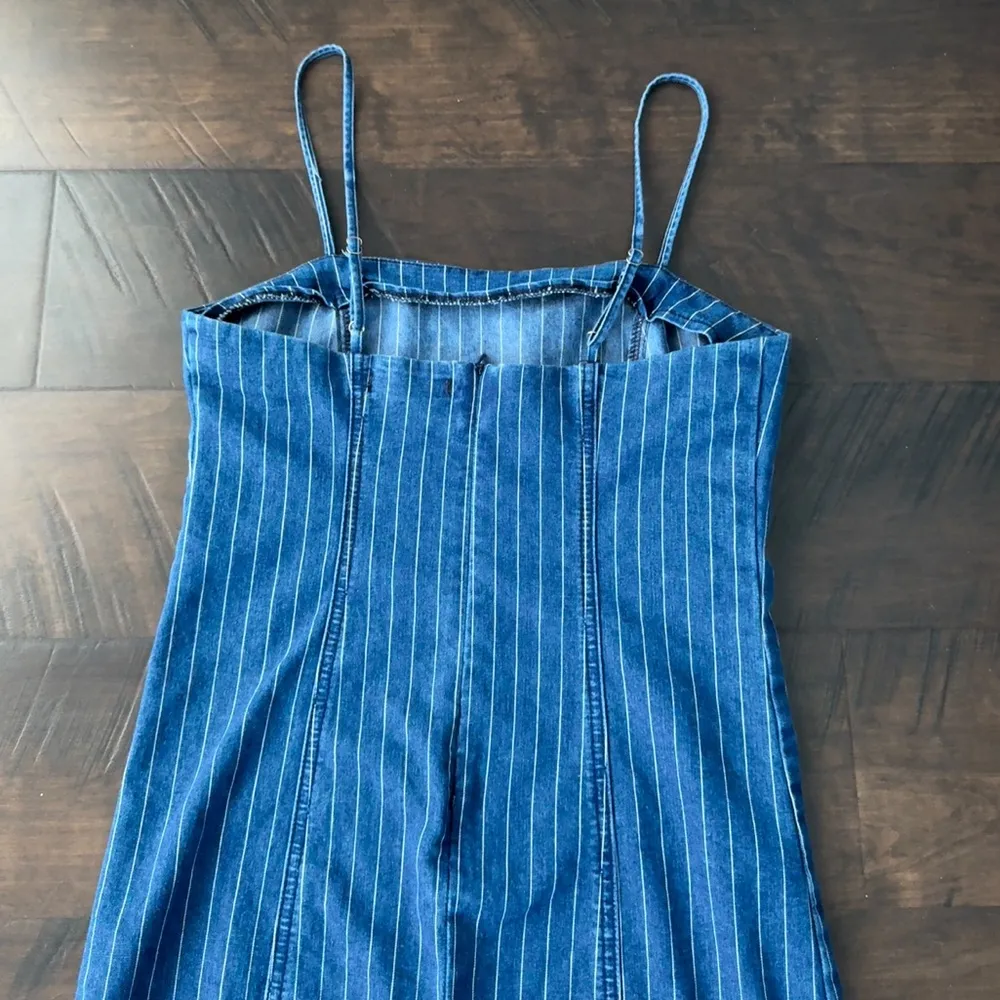 Forever 21 Striped Denim Mini Dress - Image 9