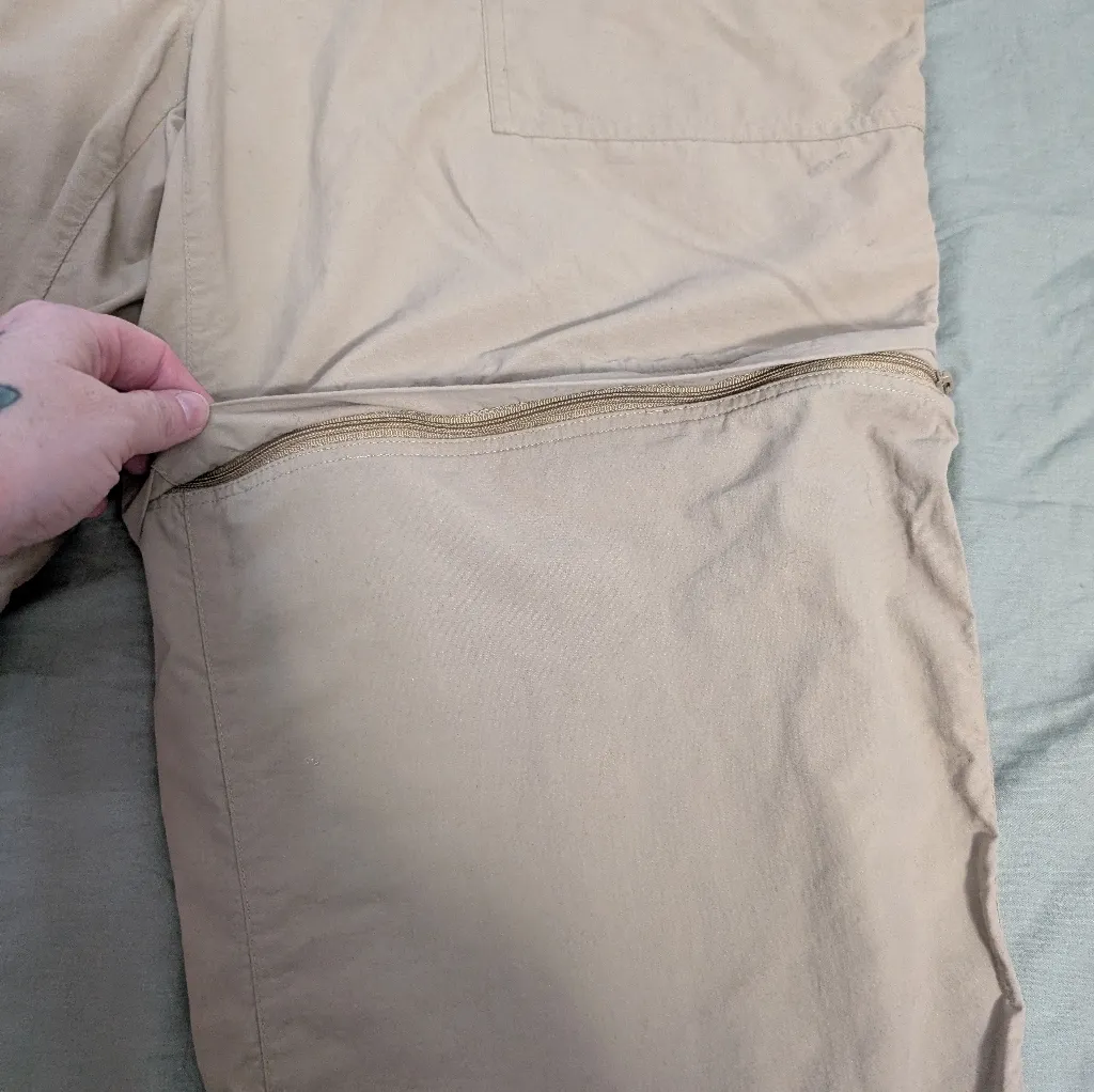 Exofficio Insect Shield Convertible Hiking Pants W10 Khaki Tan Size 10 - Image 9
