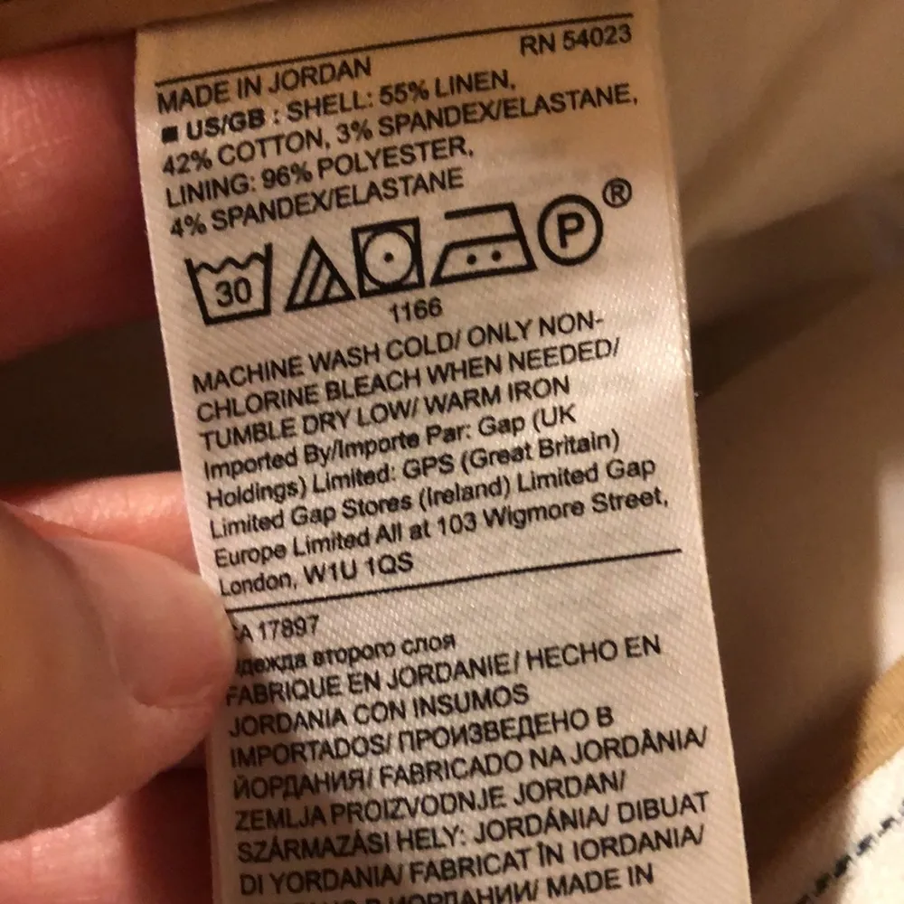 Banana Republic Washable Stretch Linen Pants. Avery is the cut. Size 0 Petite - Image 8