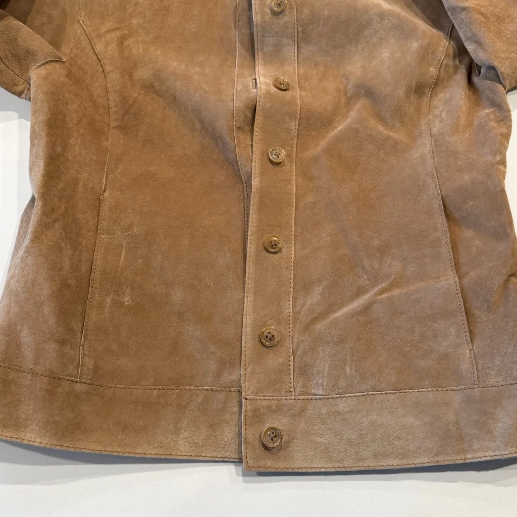 Vintage Isaac Mizrahi Brown Suede Jacket and Pants Set Size Small 4 - Image 12