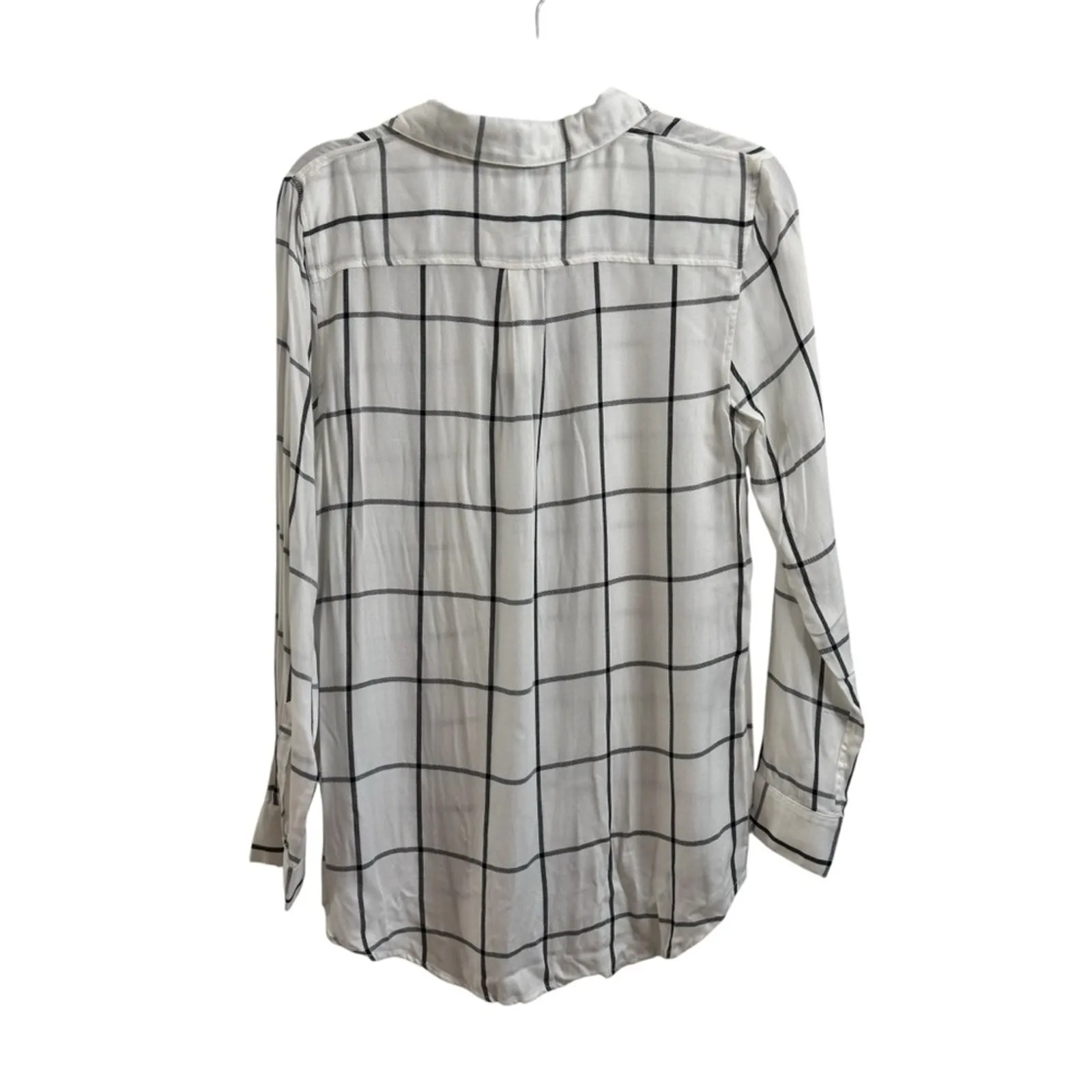 Banana Republic Factory Boyfriend Fit Window Pane Button Down Shirt NWT - Image 4