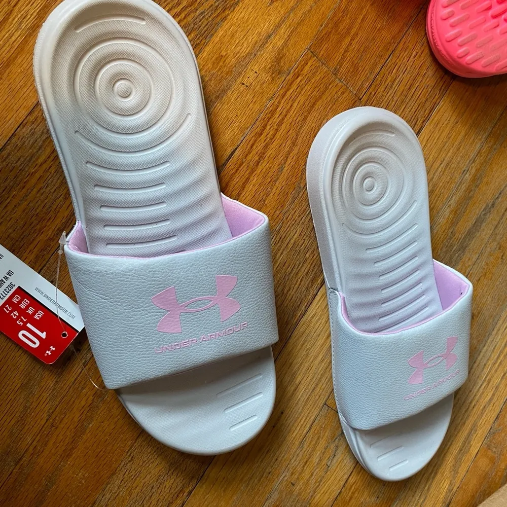 Under Armour Under Armor Ansa Gray Sandals Fixed Slides W10 3023 772 - Image 3