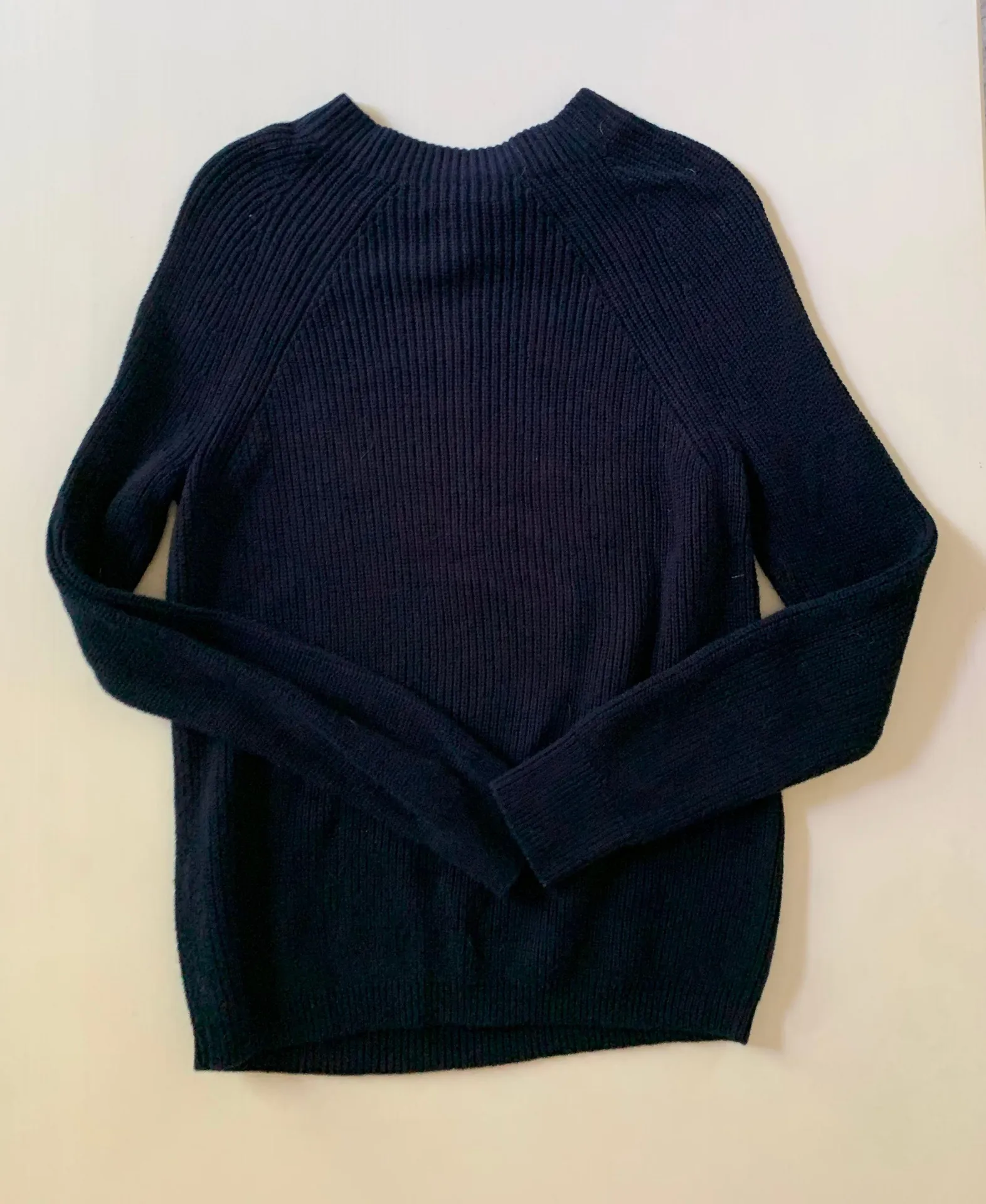 Navy Blue Bow Tie Knit Sweater - Image 3