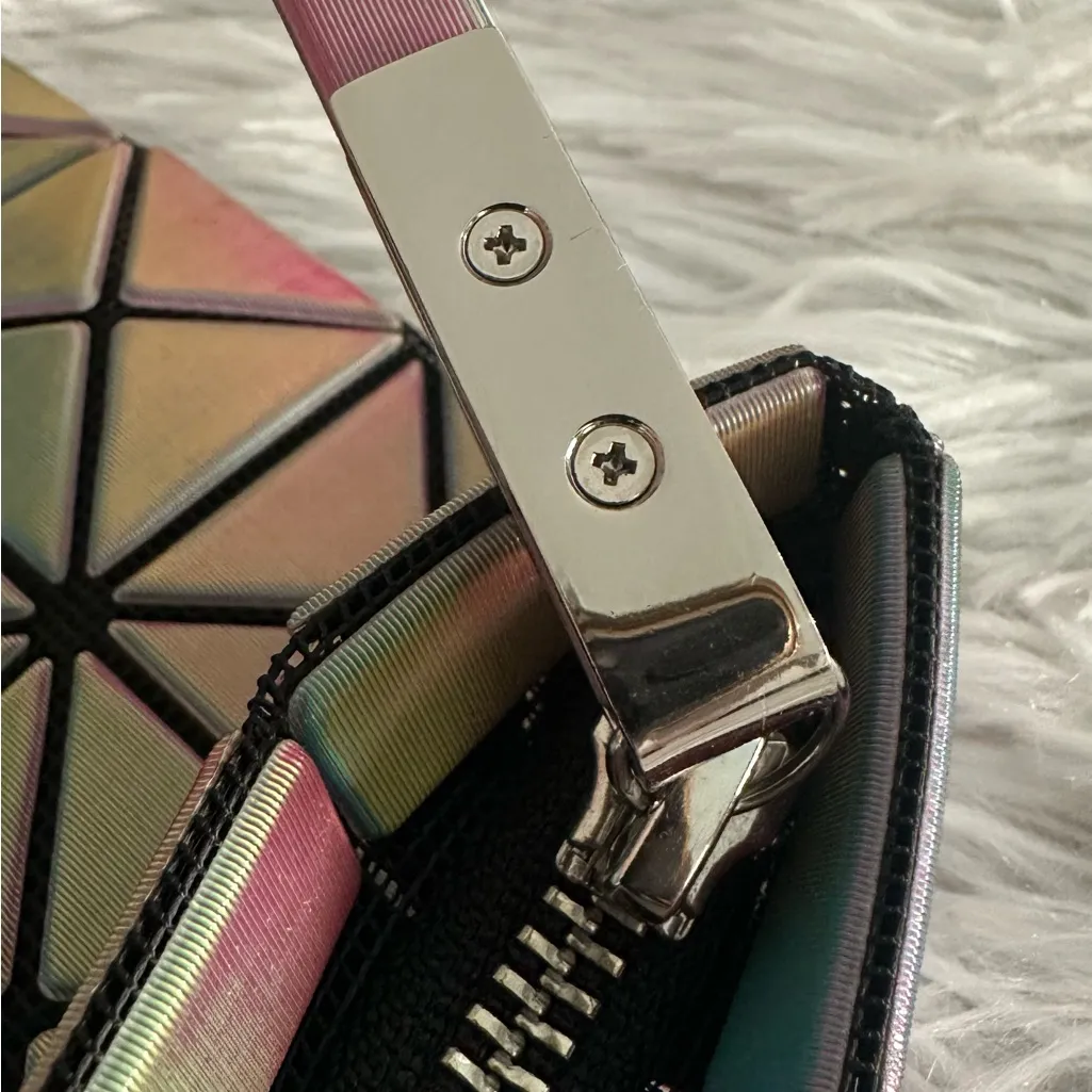 Bao Bao Issey Miyake Rainbow Clutch‎ Wristlet HTF Rare Green - Image 8