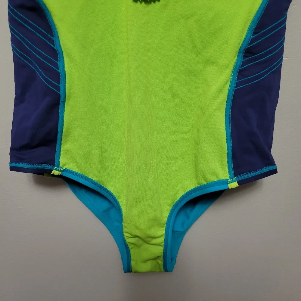 Adidas Adicolor 3 stripe classic zip swimsuit size 10 - Image 14