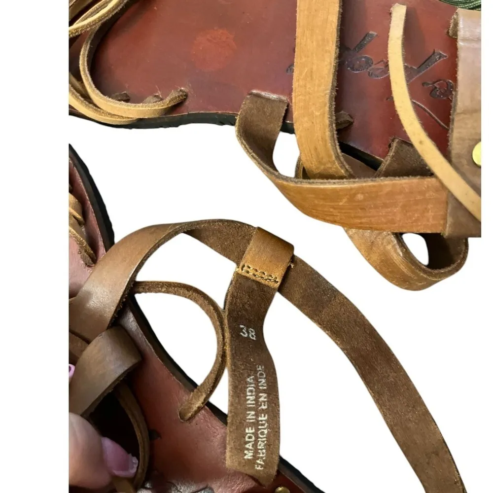 Free People‎ Willow Sandal - Women's Shoes in Tan Safari SZ 8 - Image 5