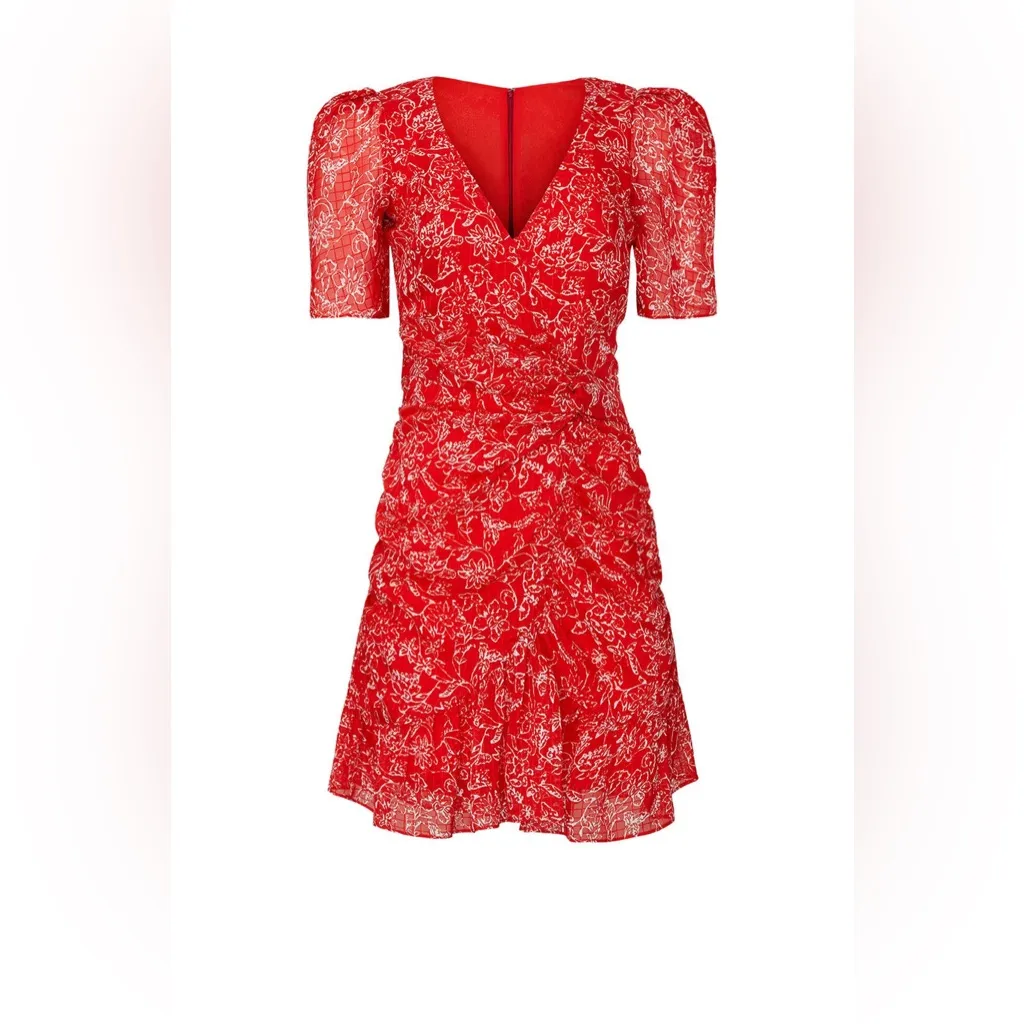 Parker Krislyn Red Silk Dress - Image 10