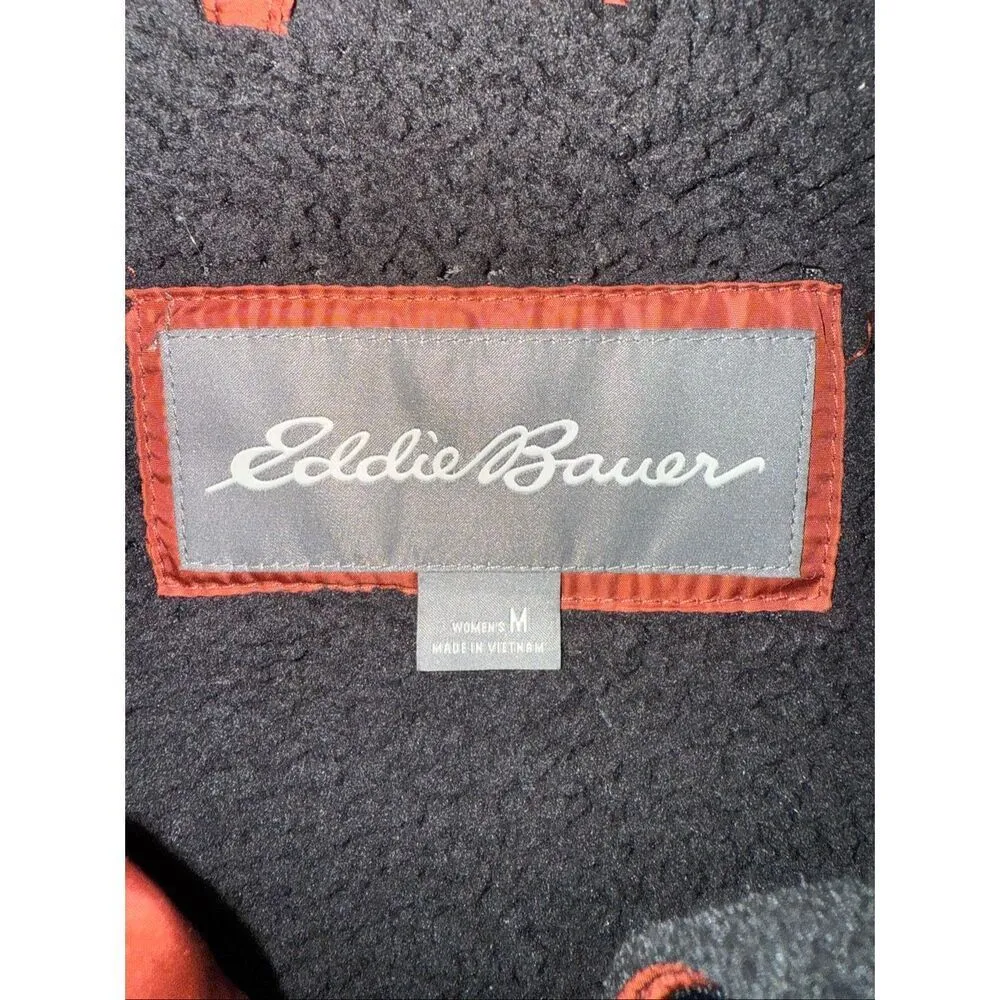 Eddie Bauer Women's Lodge Cascadian Down Parka In Burnt Orange Size M - Image 8