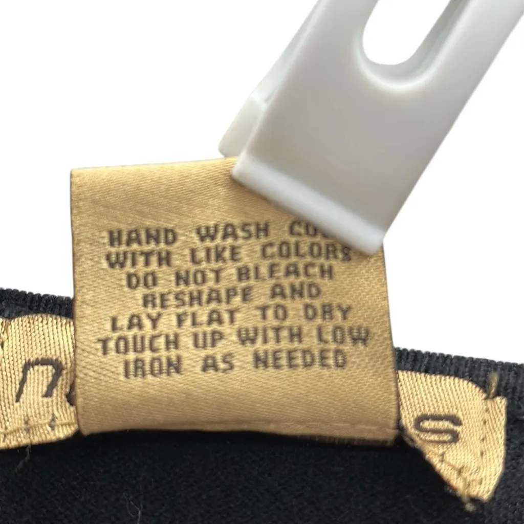 Notations Black White Embroidered V Neck 3 Quarter Sleeve Knit Top Womens Medium - Image 10