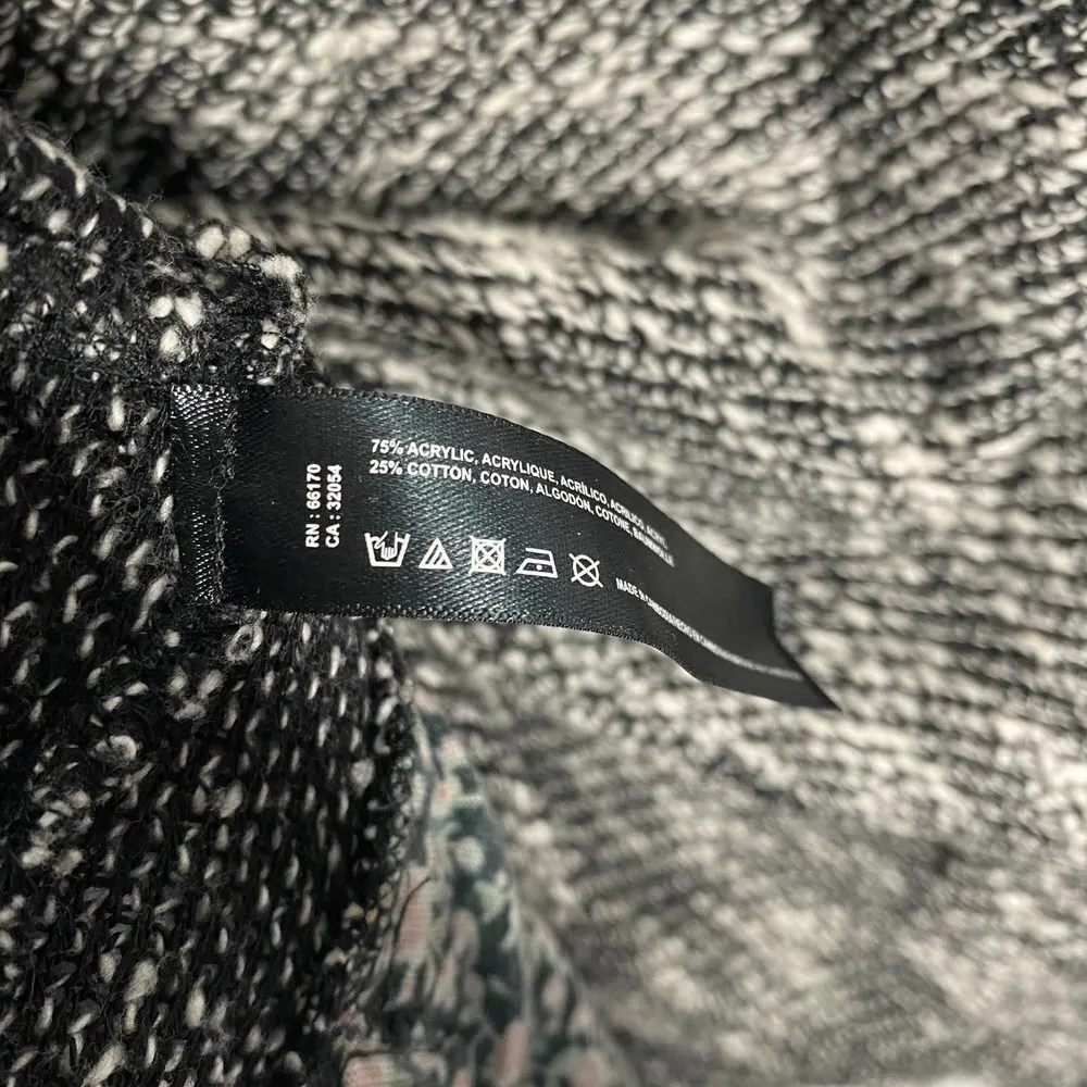 Anthropologie Saturday Sunday Tweed Marled Long Sleeve Moto Jacket Medium Zip Up - Image 11