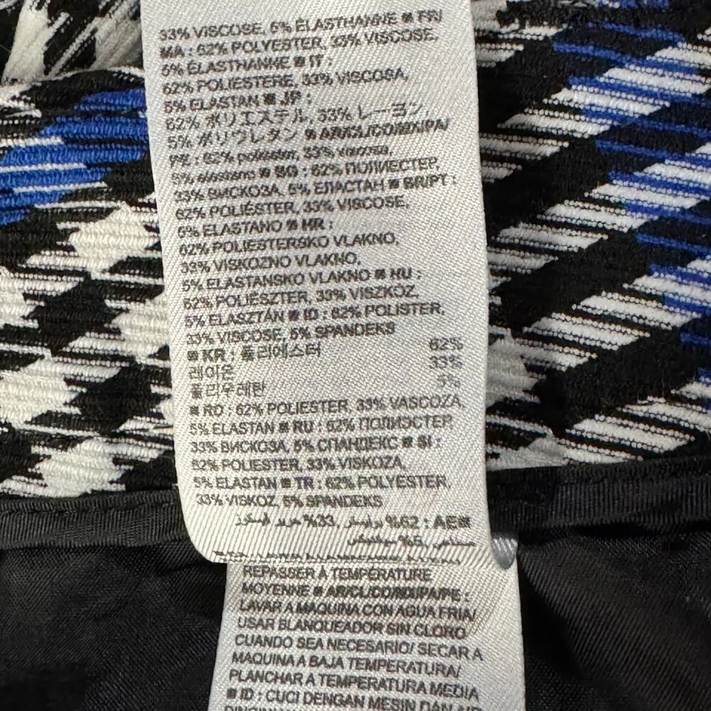 Banana Republic SZ 6 Sloan Pants Plaid Pockets Zip-Fly Mid-Rise Tapered Career - Image 9