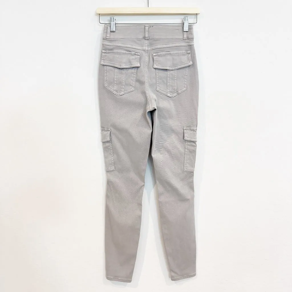 Spanx Stretch Twill Ankle Cargo Pants Desert Dune Womens Small - Image 10