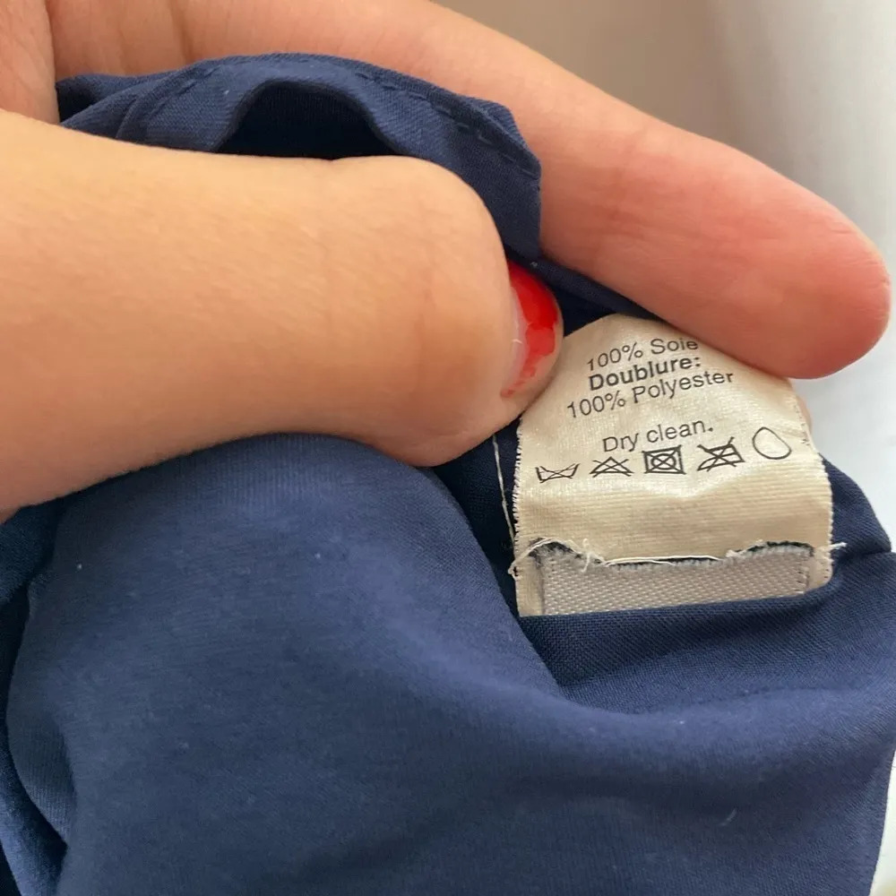 Madewell Navy Silk Cami Dress Size 2 - Image 6