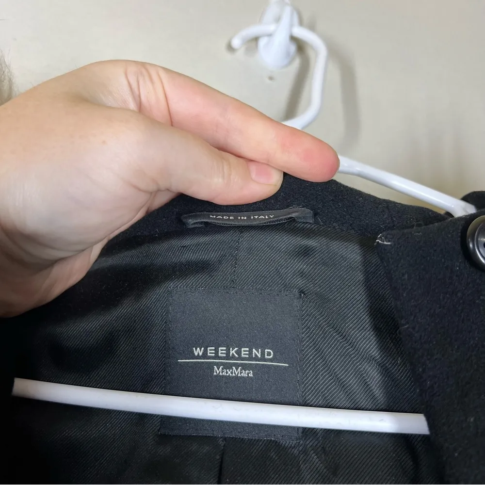 MaxMara Weekend 100% Wool Coat Size US 4 - Image 11