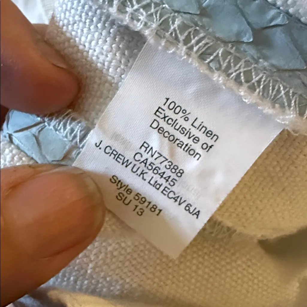 J Crew Collection Snakeskin Stripe Trouser Size 0 WHITE 59181 $795 - Image 10