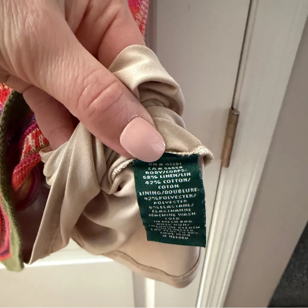 LAUREN Ralph Lauren Sleeveless Sweater Dress Women’s Size Small Retro Striped - Image 7