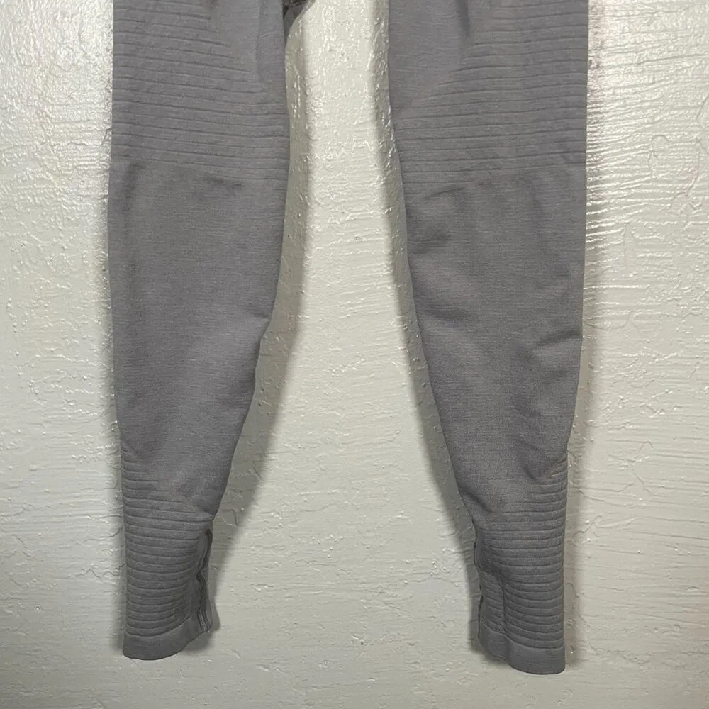 Women S Gray Amplify Leggings Seamless Scrunch High Waisted Athletic - Image 2